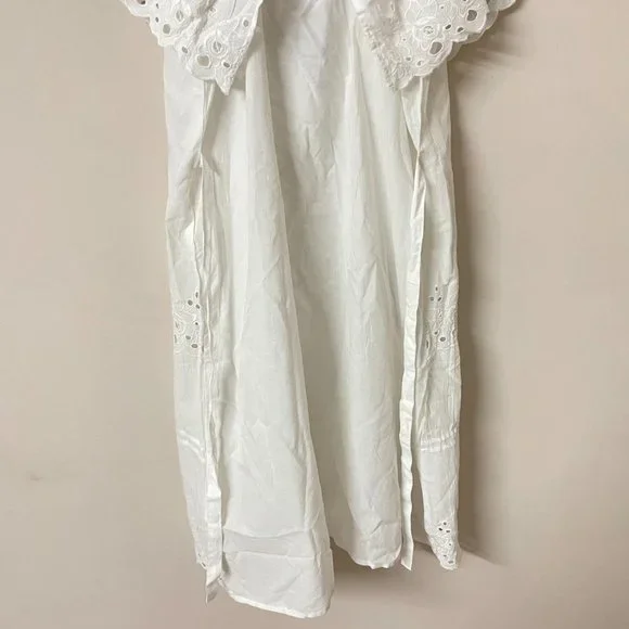 Medium- White Off-shoulder Mini Dress - Picture 9 of 9